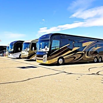 luxury motorhome, feature image for RV investment