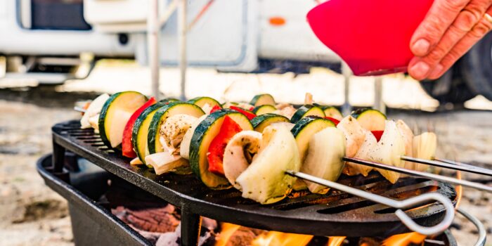 grilling kebabs - feature image for budget friendly recipes