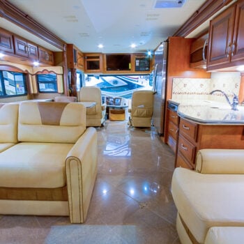 RV interior - feature image for decluttering RVs