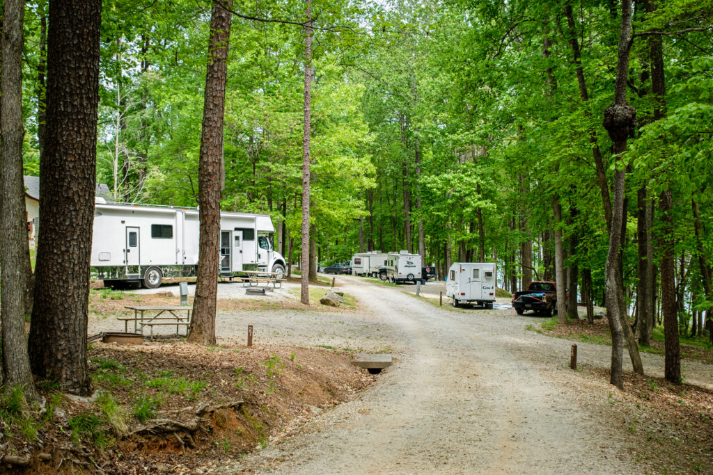 rv circle in woods, RV park management