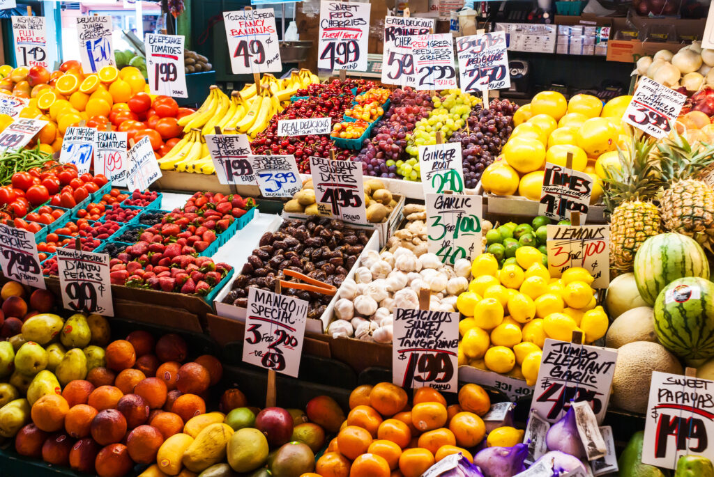 fruit at farmers markets in Seattle