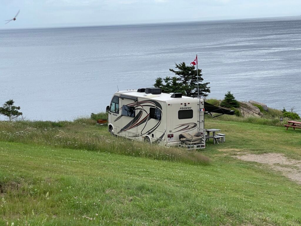 Ideal location for a class A RV with a panoramic view of the North Atlantic Ocean
