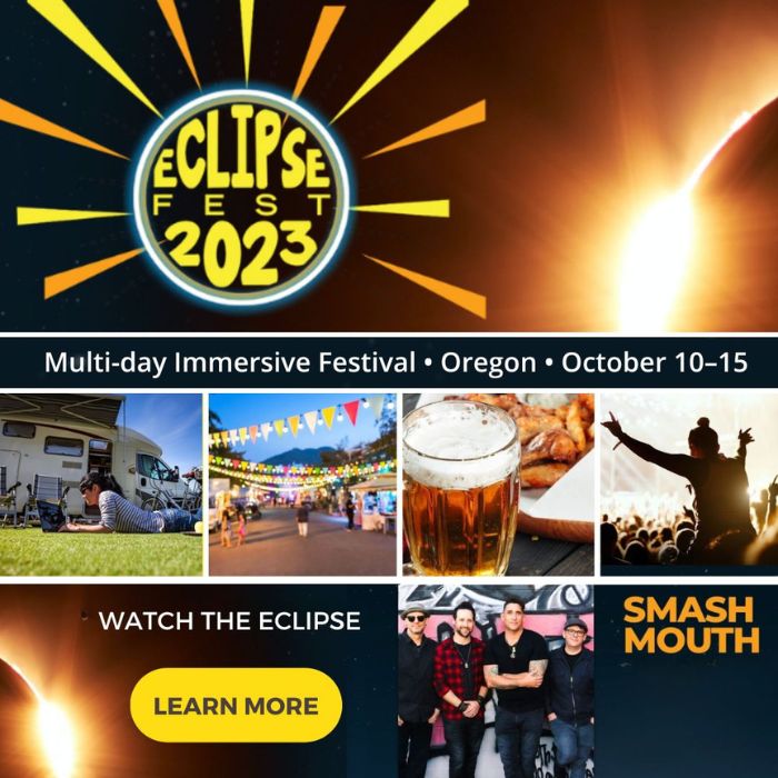 The Solar Eclipse Fest 2023 logo.