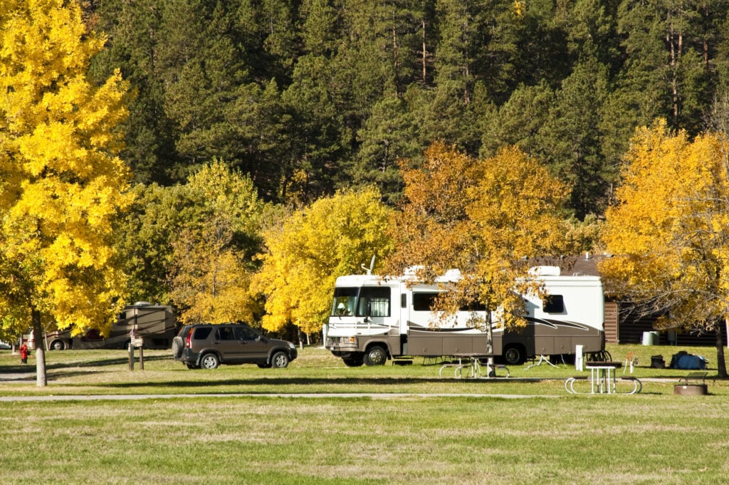 toad vehicles at campsite