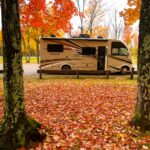 RV in the fall, image for wind protection