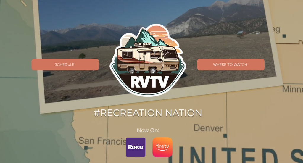 RVTV logo and website capture.