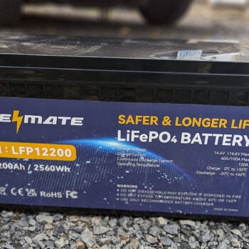 GoldenMate 200ah lithium iron phosphate battery.
