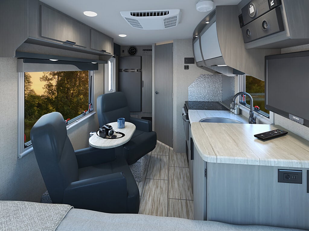 Lance 1475 lightweight travel trailer interior. photo: Lance