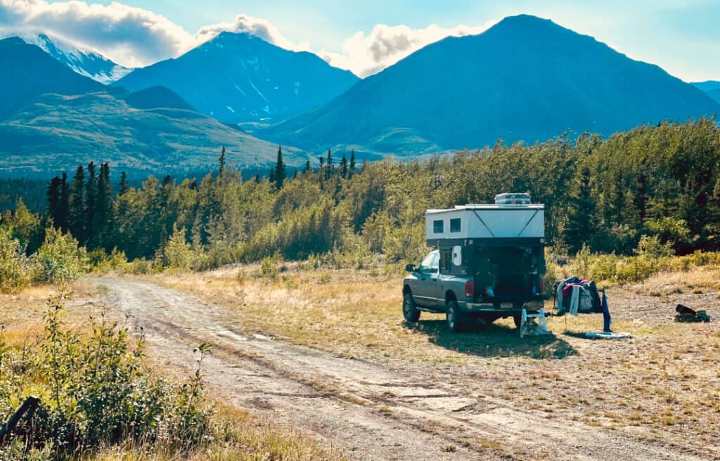 Camping in the Yukon with Project M Truck Topper by Four Wheel Campers (Image: @LiveWorkDream)