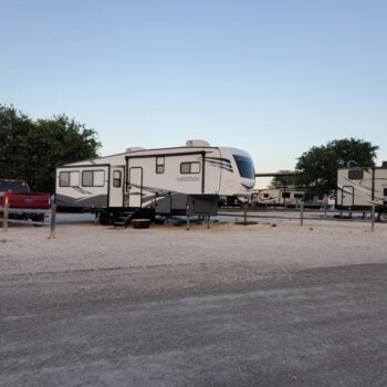 A typical RV site at Good Shepherd.