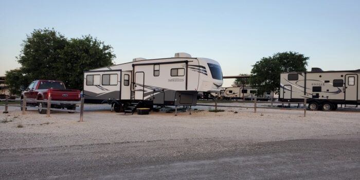 A typical RV site at Good Shepherd.