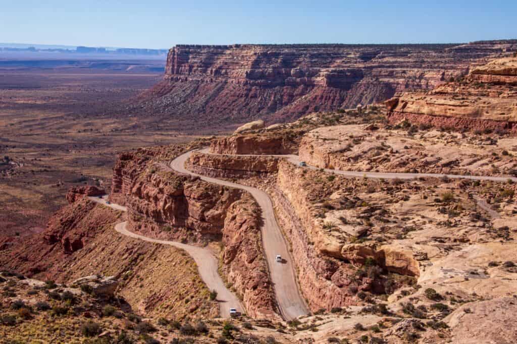 Overview of the Moki Dugway.