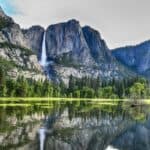 Yosemite national park in late spring. This is a great park to visit from affordable campgrounds near national parks.