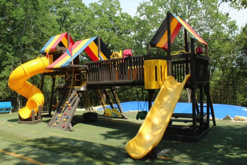 the playground set at great escapes rv resort
