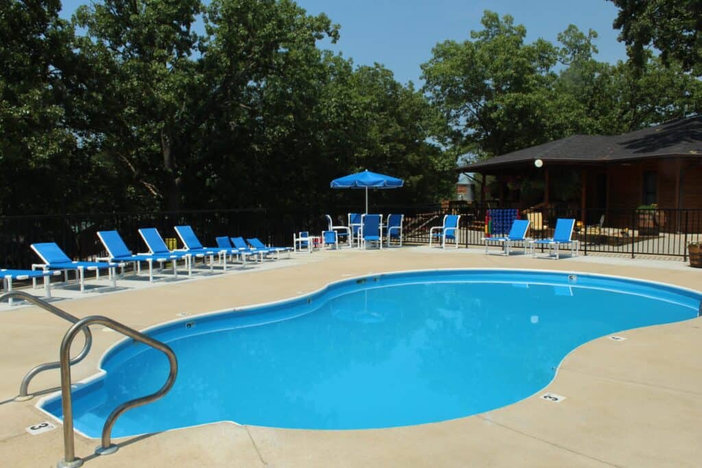 The pool at great escapes campground